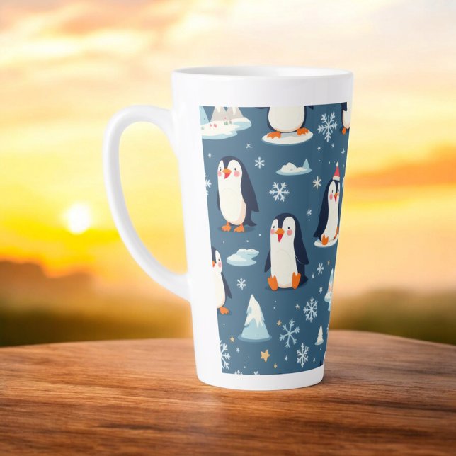 Playful Pinguin Pattern Milchtasse (Von Creator hochgeladen)
