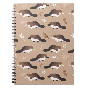 Playful Platypus Pattern Notizblock