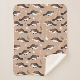 Playful Platypus Pattern Sherpadecke