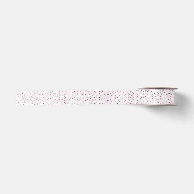 Playful Red Blume Satinband (Vorderseite)