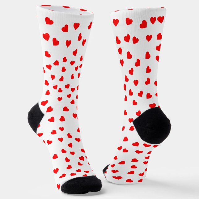 Playful Red Hearts Socken (Gewinkelt)