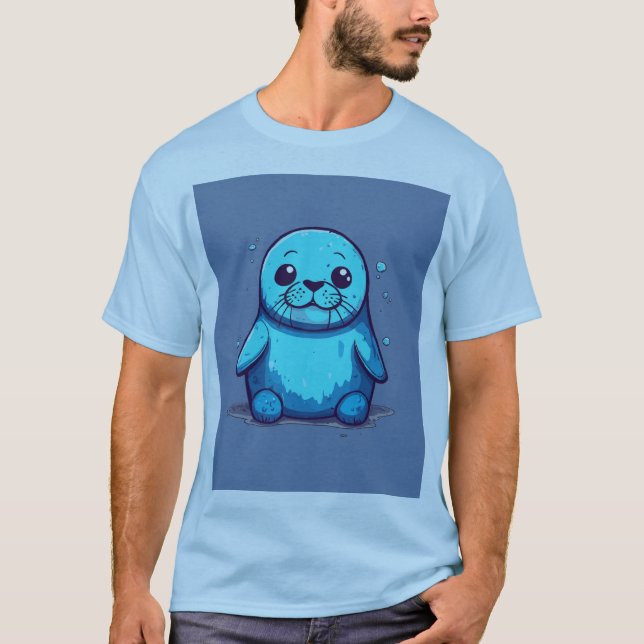 Playful River Otter to Shirt (Vorderseite)