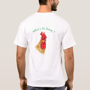 Playful Rooster Funny T - Shirt Gift - Benutzerdef
