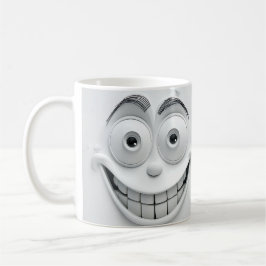 Playful Sarcastic Face 3D Mug Wrap Design Kaffeetasse