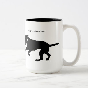 playful schwarzer Labrador Zweiton 15oz Tasse