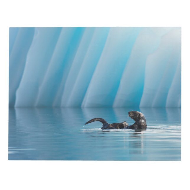 Playful Sea Otter Notizblock (Vorderseite)