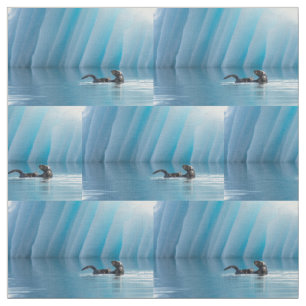Playful Sea Otter Stoff