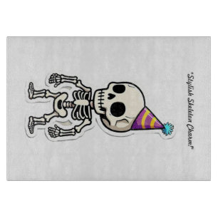 "Playful Skull Sticker" Schneidebrett