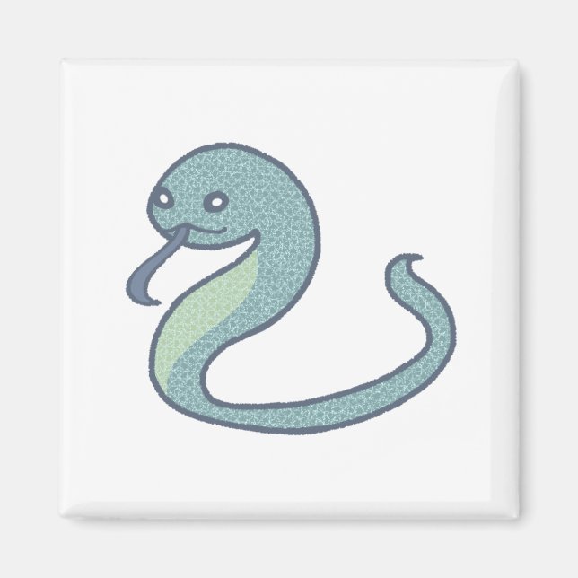 Playful Snake Magnet - Stylish & Adorableマグネット (Vorne)