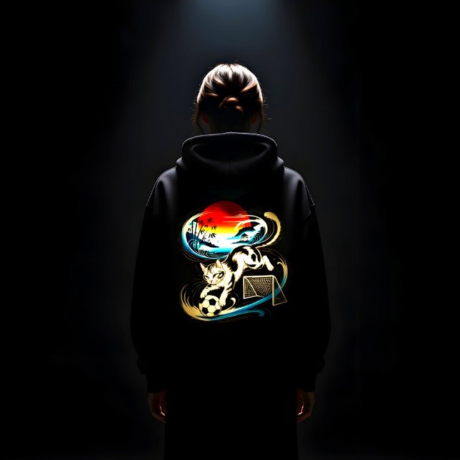 Playful Soccer Cat Gifts for Animal & Sports Lover Hoodie (Von Creator hochgeladen)