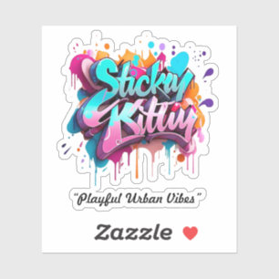 "Playful Urban Vibes" Aufkleber