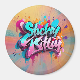 "Playful Urban Vibes" Magnet