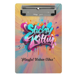 "Playful Urban Vibes" Mini Klemmbrett