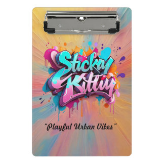 "Playful Urban Vibes" Mini Klemmbrett