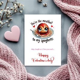Playful Valentine Card Funny Cartoon Fruit Quote Feiertagskarte