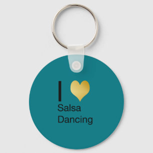 Playfully elegantes i-Herz-Salsa-Tanzen Schlüsselanhänger
