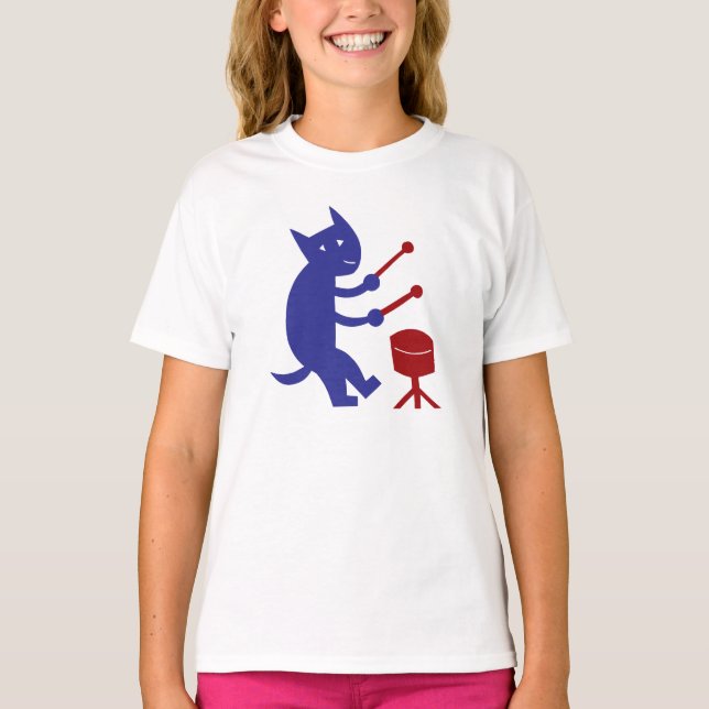 Playing A Drum T-Shirt (Vorderseite)