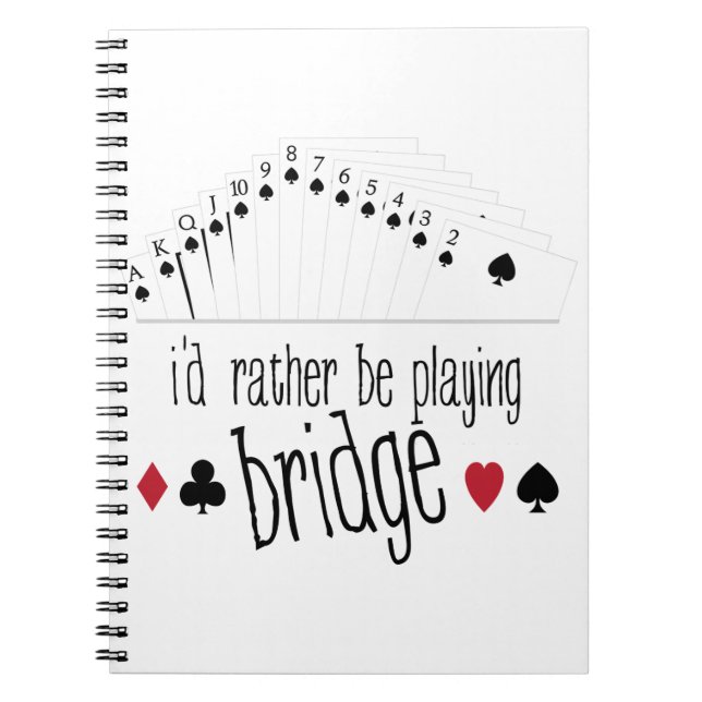 Playing Bridge Notizblock (Vorderseite)
