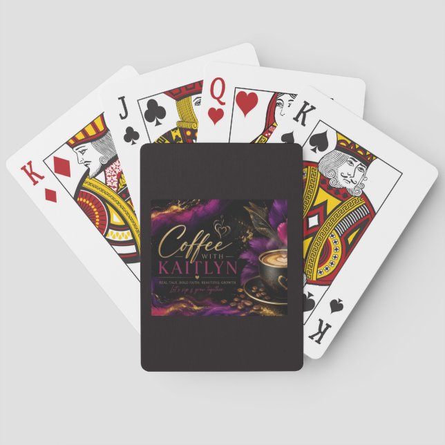 Playing Cards Coffee With Kaitlyn  Spielkarten (Rückseite)