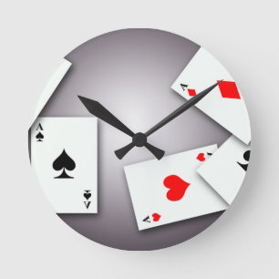 PLAYING CARDS GAMES POKER BLACKJACK GAMBLING GOFIS RUNDE WANDUHR