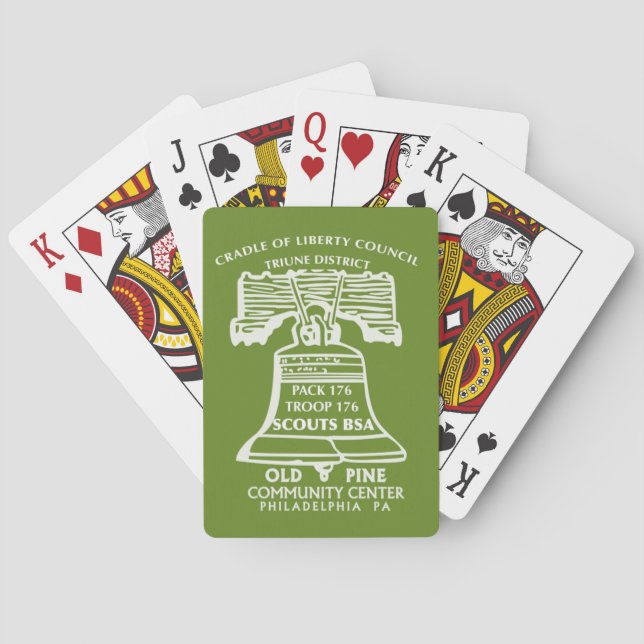 Playing Cards - Olive Green Spielkarten (Rückseite)