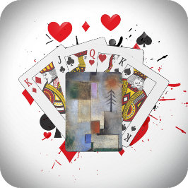 PLAYING CARDS - "Small Fir" - Paul Klee Art Image Spielkarten