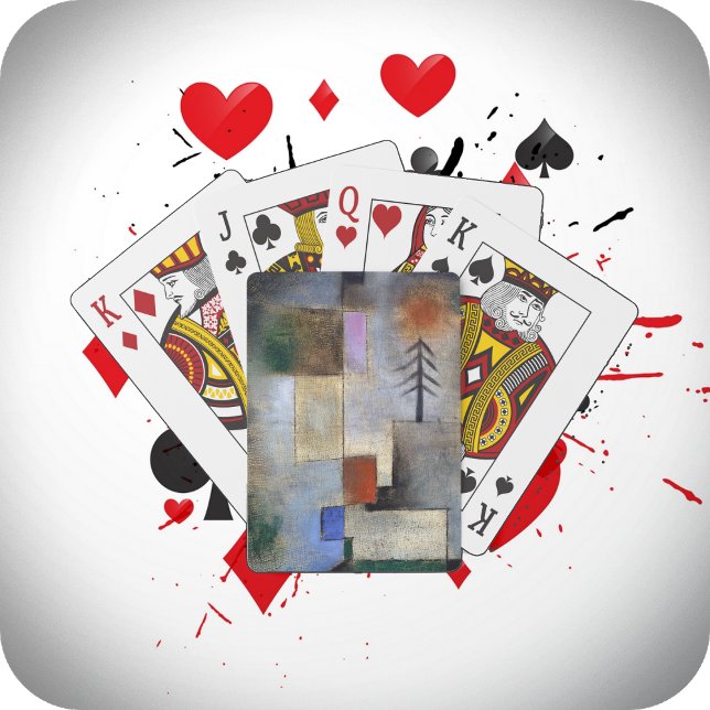 PLAYING CARDS - "Small Fir" - Paul Klee Art Image Spielkarten (Von Creator hochgeladen)