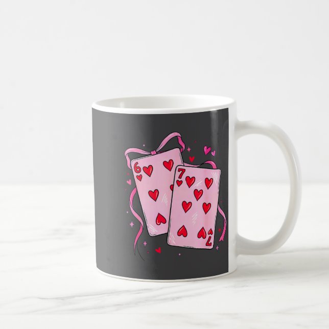 Playing Cards Valentine 6 7 Boys Girls Valentine S Kaffeetasse (Rechts)
