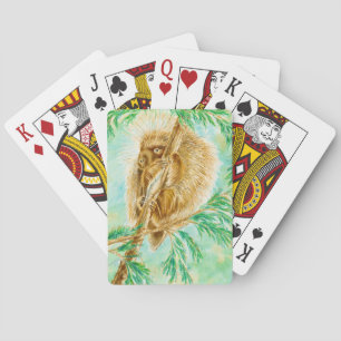 playing cards with a porcuph spielkarten