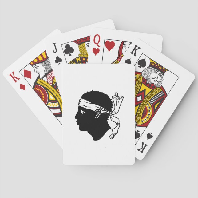 Playing Cards with flag of Corsica Spielkarten (Rückseite)