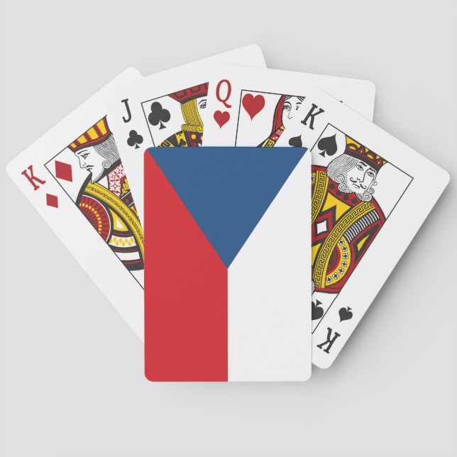 Playing Cards with flag of Czechia Spielkarten (Rückseite)