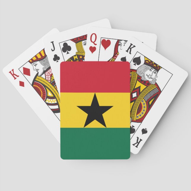 Playing Cards with flag of Ghana Spielkarten (Rückseite)