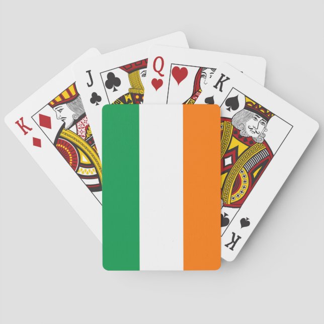 Playing Cards with flag of Ireland Spielkarten (Rückseite)
