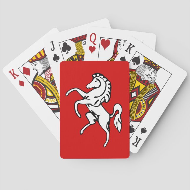 Playing Cards with flag of Kent County Spielkarten (Rückseite)