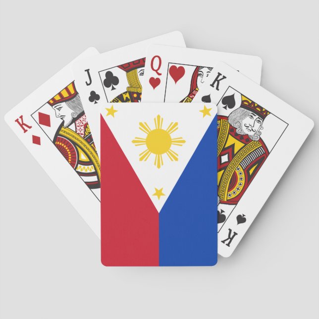 Playing Cards with flag of Philippines Spielkarten (Rückseite)