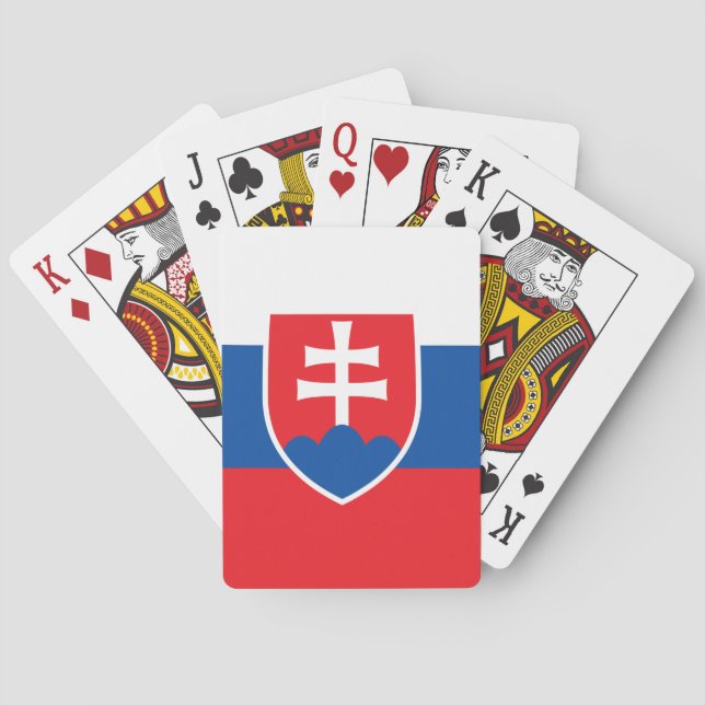 Playing Cards with flag of Slovakia Spielkarten (Rückseite)