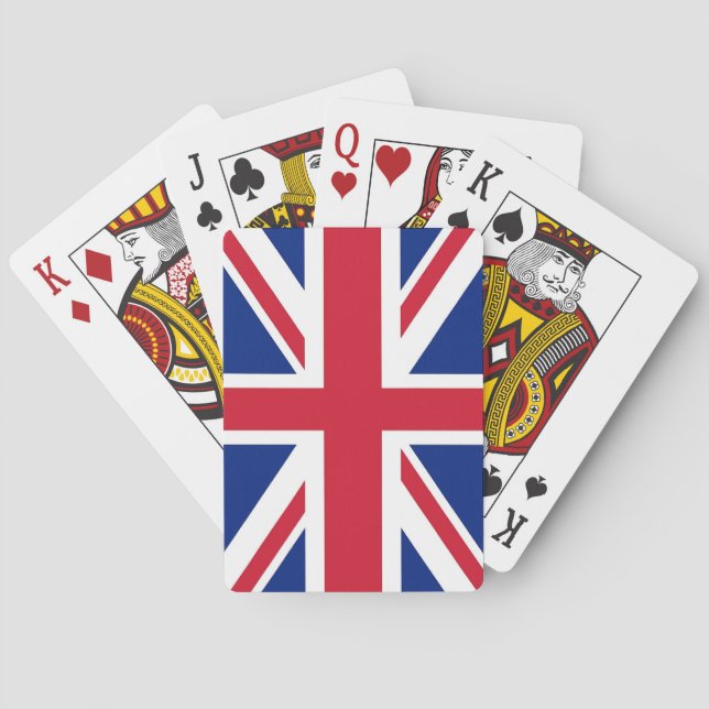 Playing Cards with flag of United Kingdom Spielkarten (Rückseite)