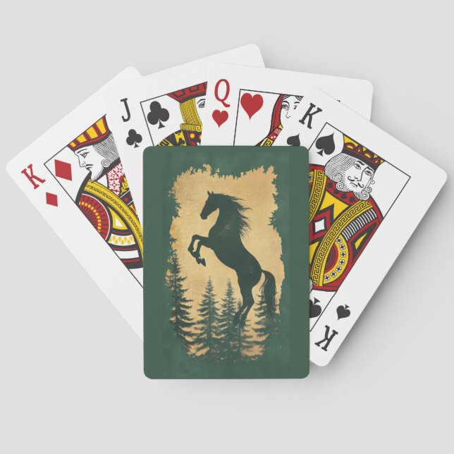 Playing Cards – Year of the Horse 2026 Poker Deck Spielkarten (Rückseite)