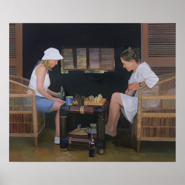 Playing Chess at Goldeneye Poster (Vorne)