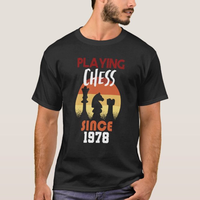 Playing chess since 1978 T-Shirt (Vorderseite)