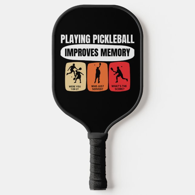 Playing Pickleball Improves Memory Schläger (Vorderseite)