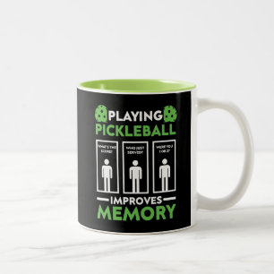 Playing Pickleball Improves Memory Zweifarbige Tasse