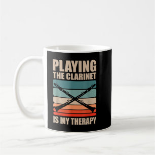 Playing The Clarinet Is My Therapy Musician Music Kaffeetasse