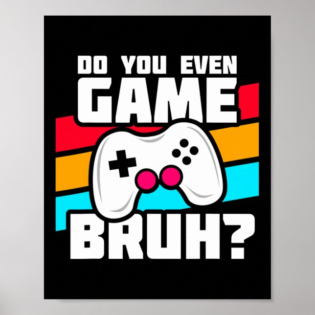 Playing Video Games - Pc Console Gaming - Funny Vi Poster (Vorne)