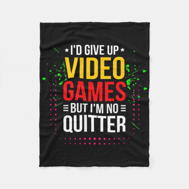Playing Video Games - Video Gamer Meme - Funny Vid Fleecedecke (Vorderseite)