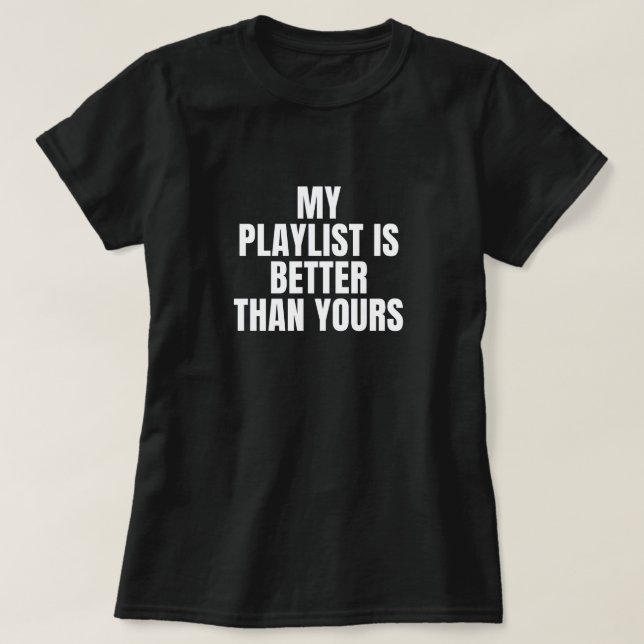 Playlist Frauen-T - Shirt (Design vorne)