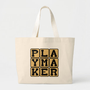Playmaker, Sportsstar oder Playwright Jumbo Stoffbeutel