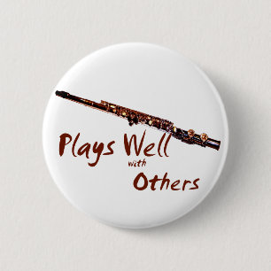 Plays gut mit anderen / Flute Button