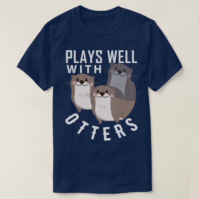 Plays gut mit Otters Shirt Big Puck Shirt Otter (Design vorne)