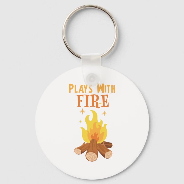 Plays mit Feuer Schlüsselanhänger (Vorderseite)